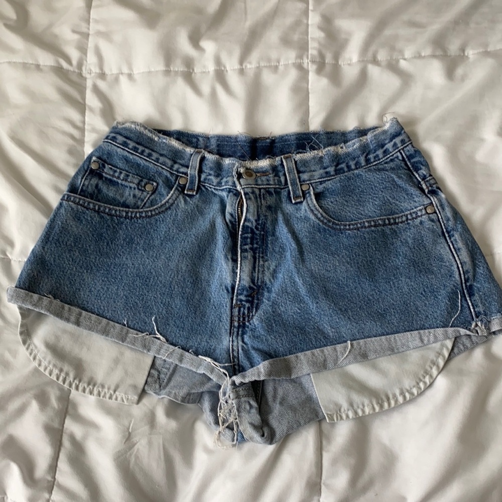 Jean short shorts. Vintage with worn off tags